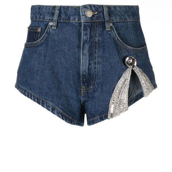 AREA Deco Bow Hot Pants - Picture 1 of 3